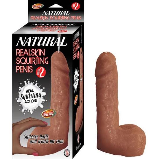 #2 Natural Realskin Squriting Penis - Brown