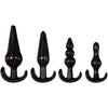 4 Piece Anal Plug Kit - Black