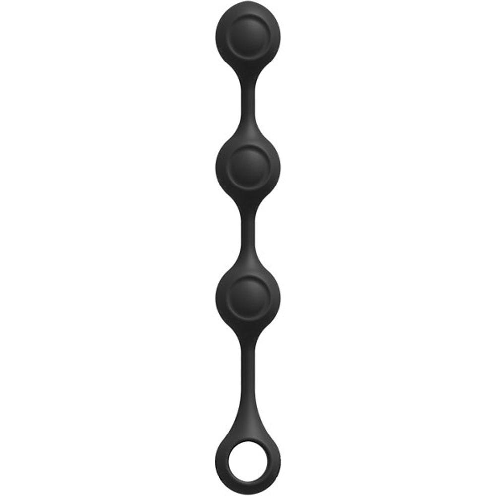 Anal Essentials Weighted Silicone Anal Balls - Black