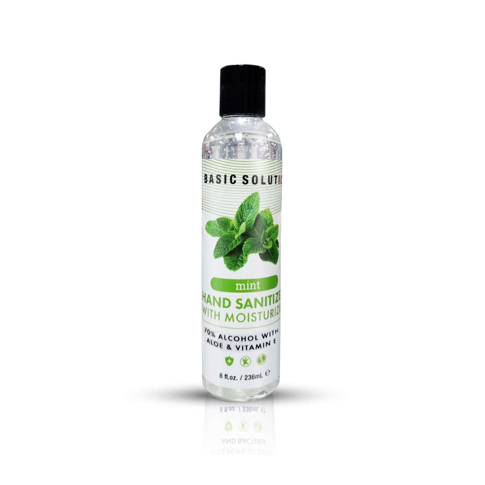 Basic Solutions Hand Sanitizer With Moisturizer - Mint - 8 Oz./ 236ml