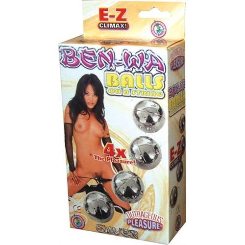 Ben Wa Balls on a String Silver