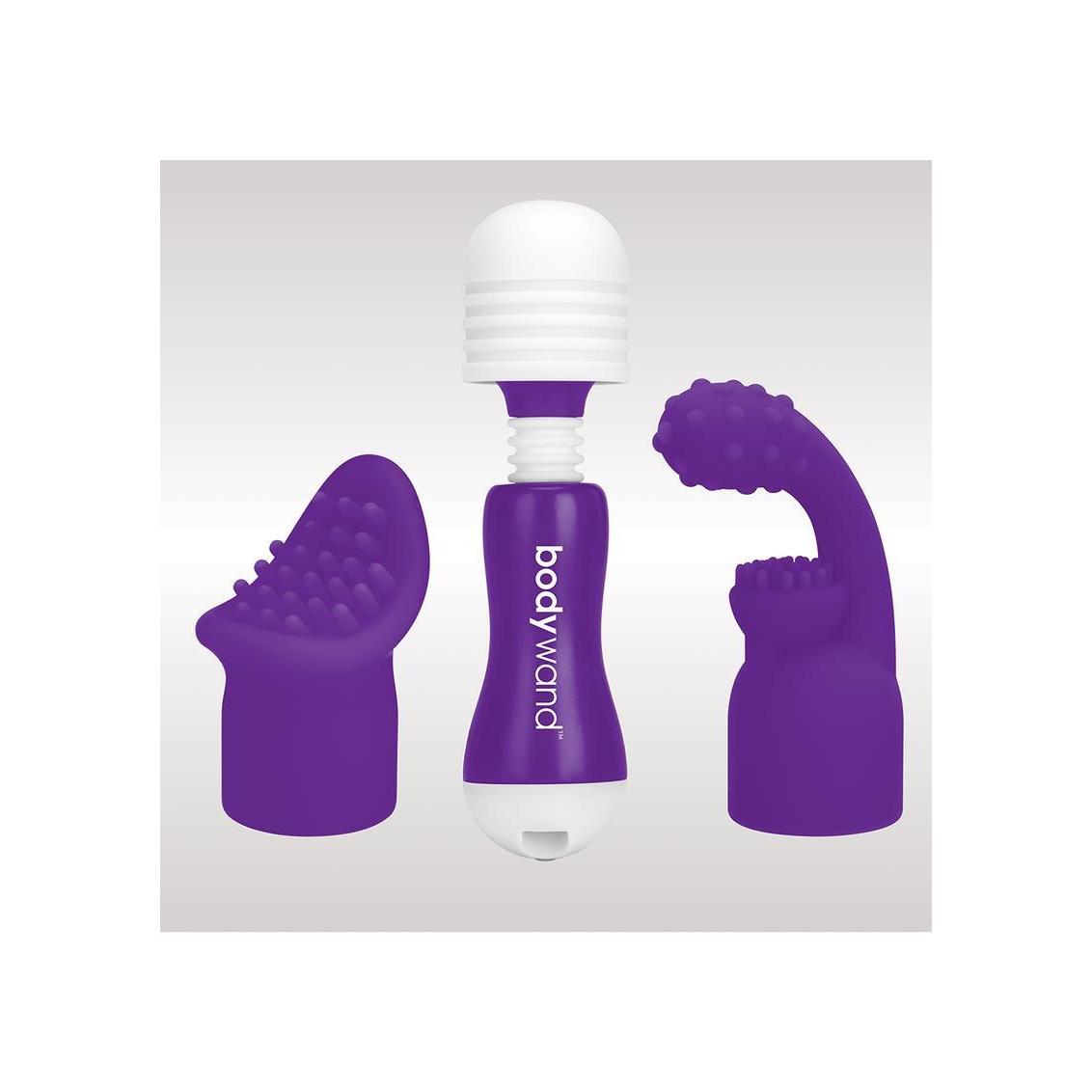 Bodywand Rechargeable Mini Massager With Attachments - Purple