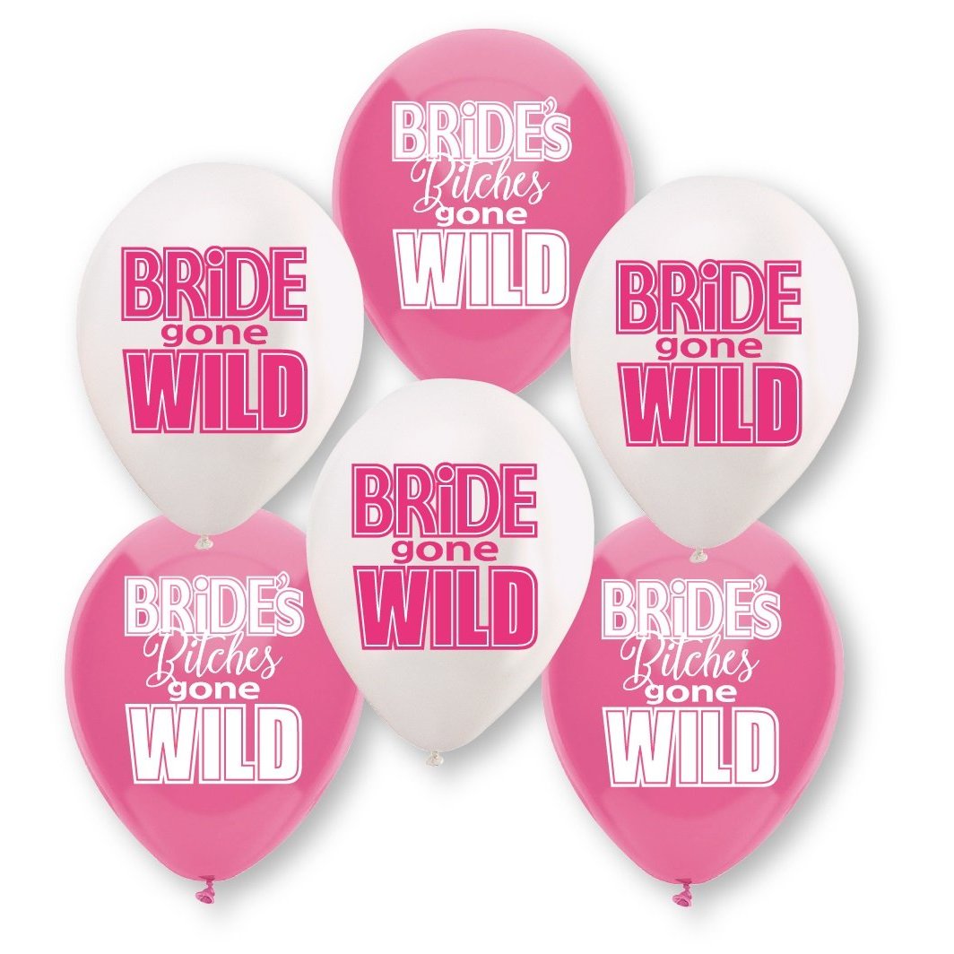 Bride Gone Wild Balloon Assortment - 6 Count