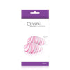 Crystal Premium Glass Eggs - Clear/pink