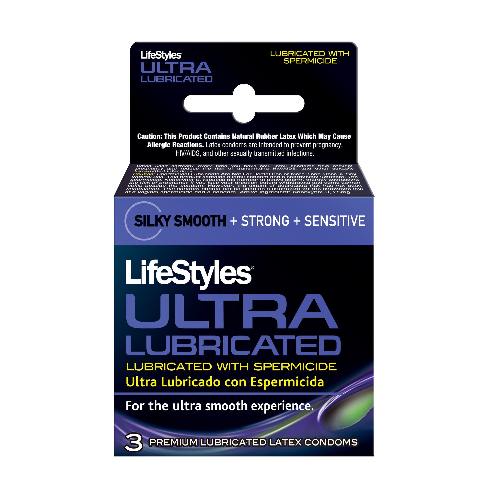 Lifestyles Ultra Lubricated With Spermicide - 3 Pack