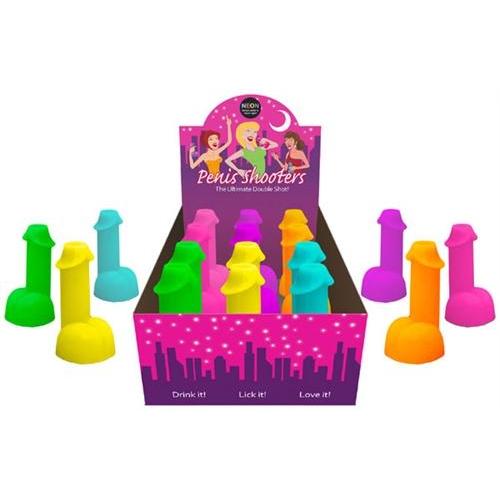 Neon Penis Shooters - 12 Piece Display