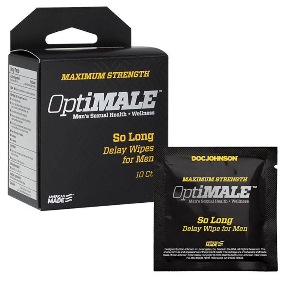 Optimale - So Long Delay Wipes for Men - 10 Ct