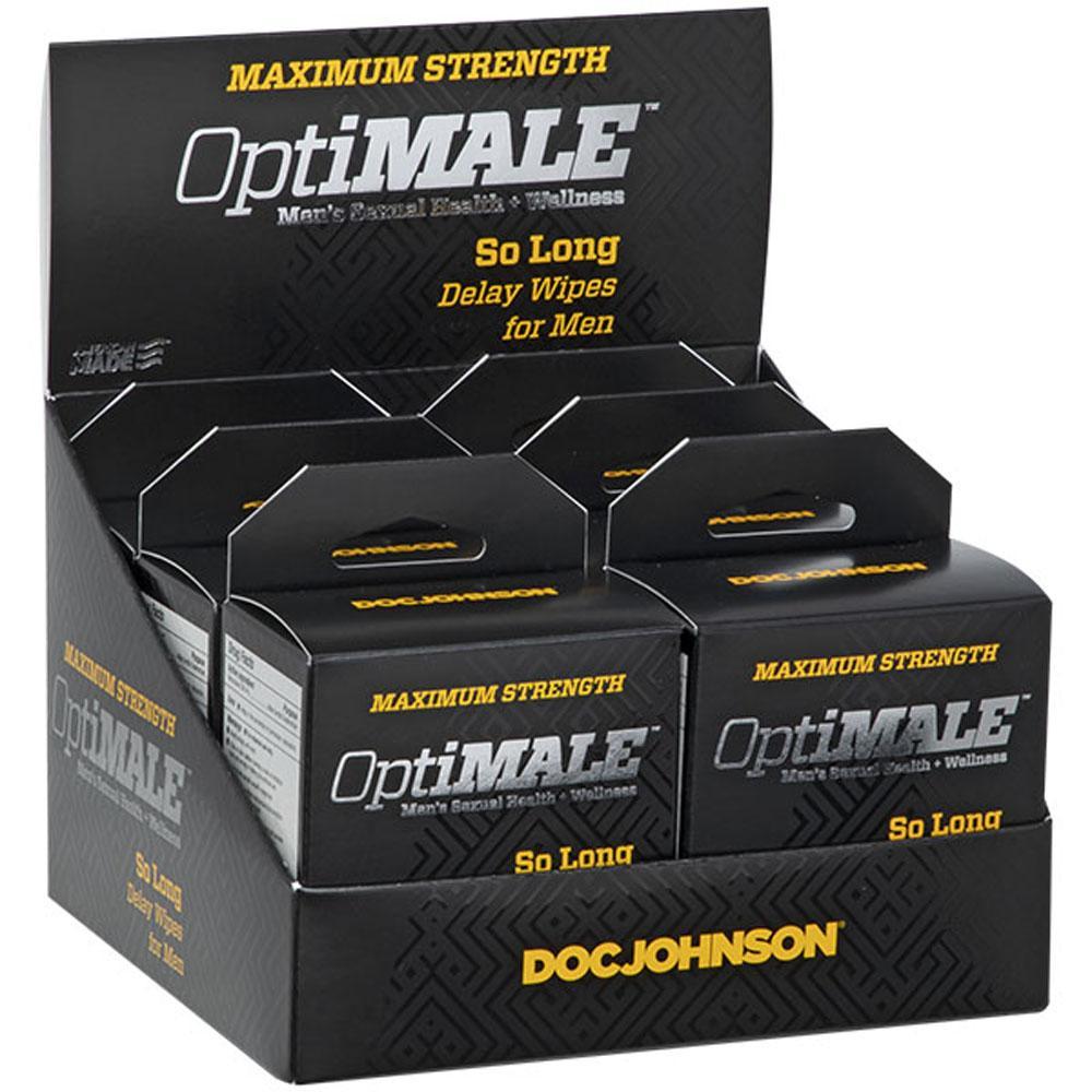 Optimale - So Long Delay Wipes for Men - 6 Pack  Display