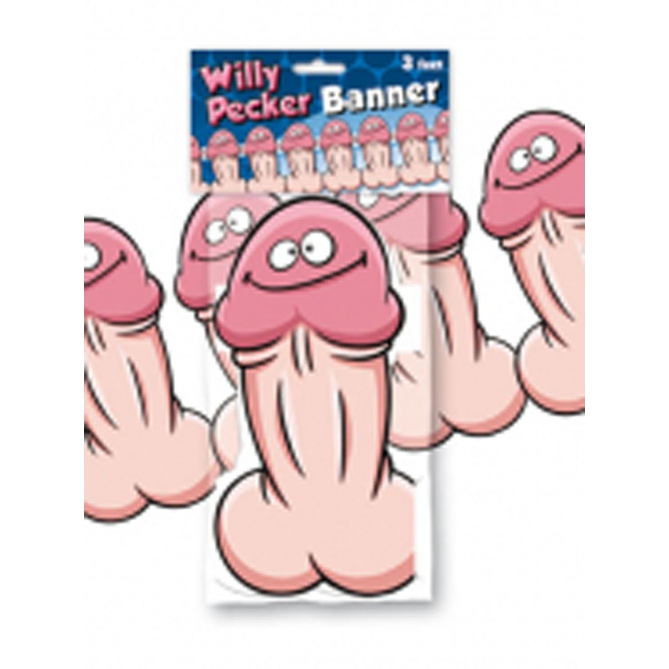 Pecker Banner Willy 3 Feet