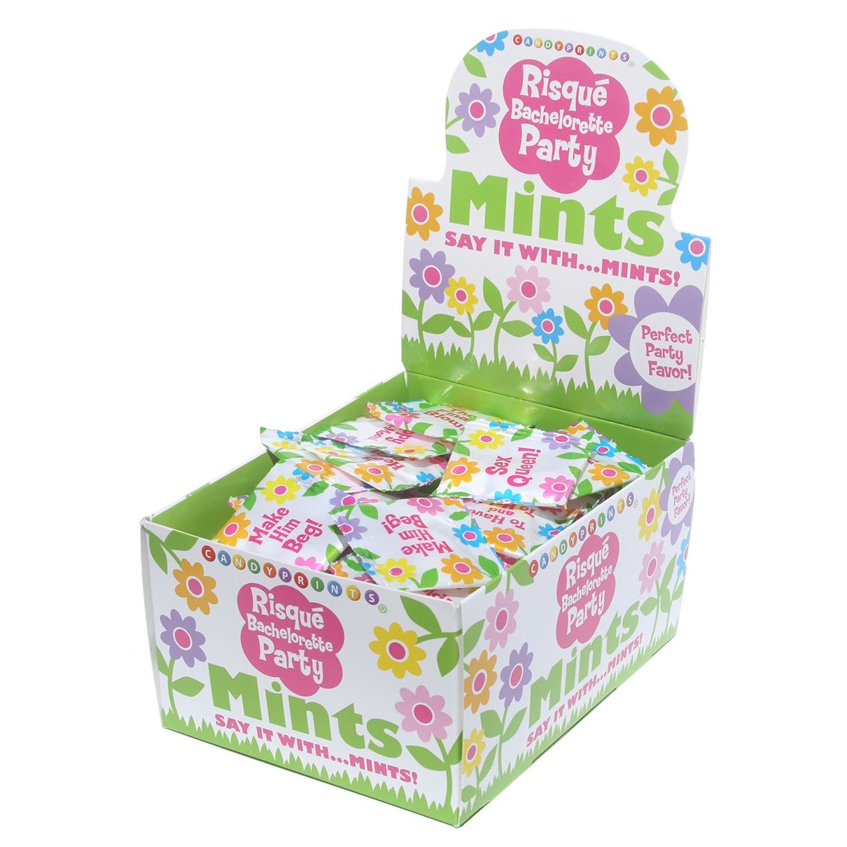 Risque Bachelorette Mints - 100 Piece P.O.P. Display - 3.1g Bags