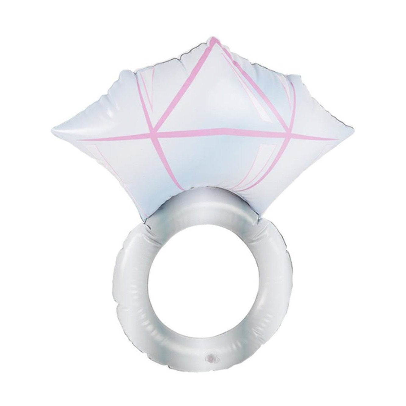 Silver Inflateable Diamond Ring 50cm