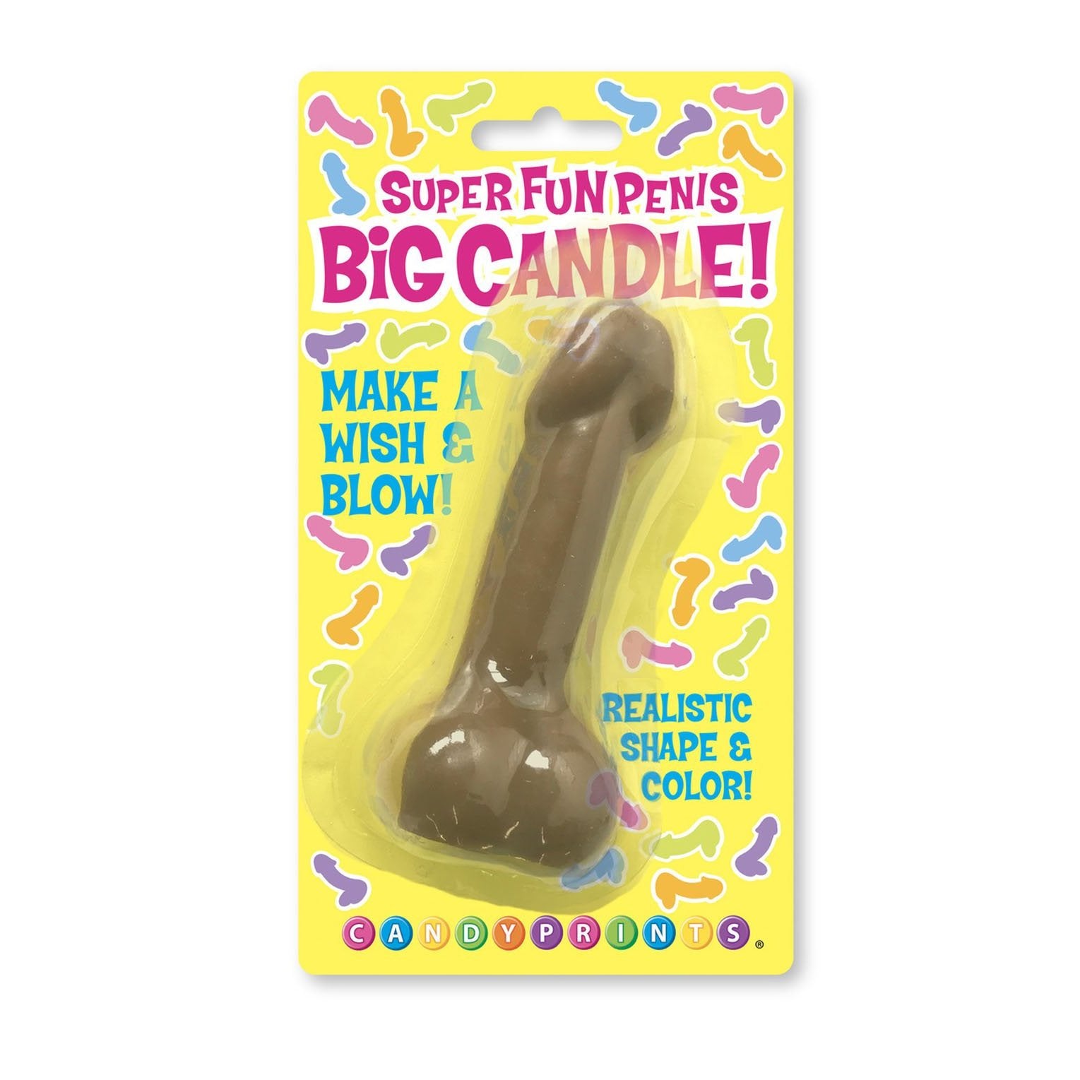 Super Fun Big Penis Candle - Brown