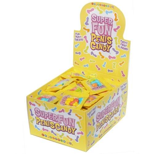 Super Fun Penis Candy - 100 Piece p.o.p Display - 3g Bags