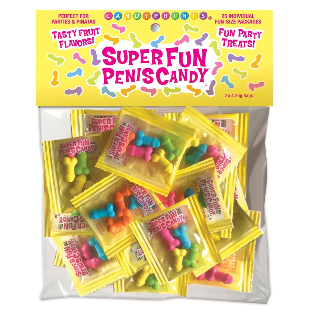 Super Fun Penis Candy 25 Individual Fun-Size Packages