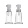 Temptasia  Nipple Pumping Cylinders  Set of 2  (0.75 Inch Diameter) - Clear