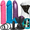 Vac-U-Lock - Vibrating Dual Density Ultraskyn  Colors Set With Wireless Remote