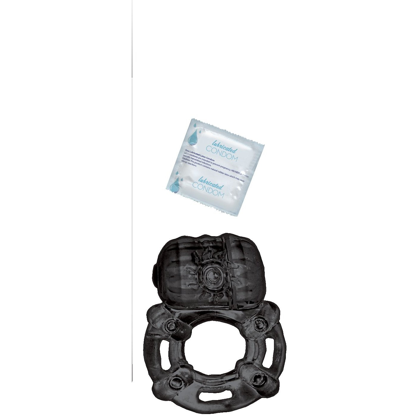 Vibrating Ring Black Pulsating Erection Keeper - Black