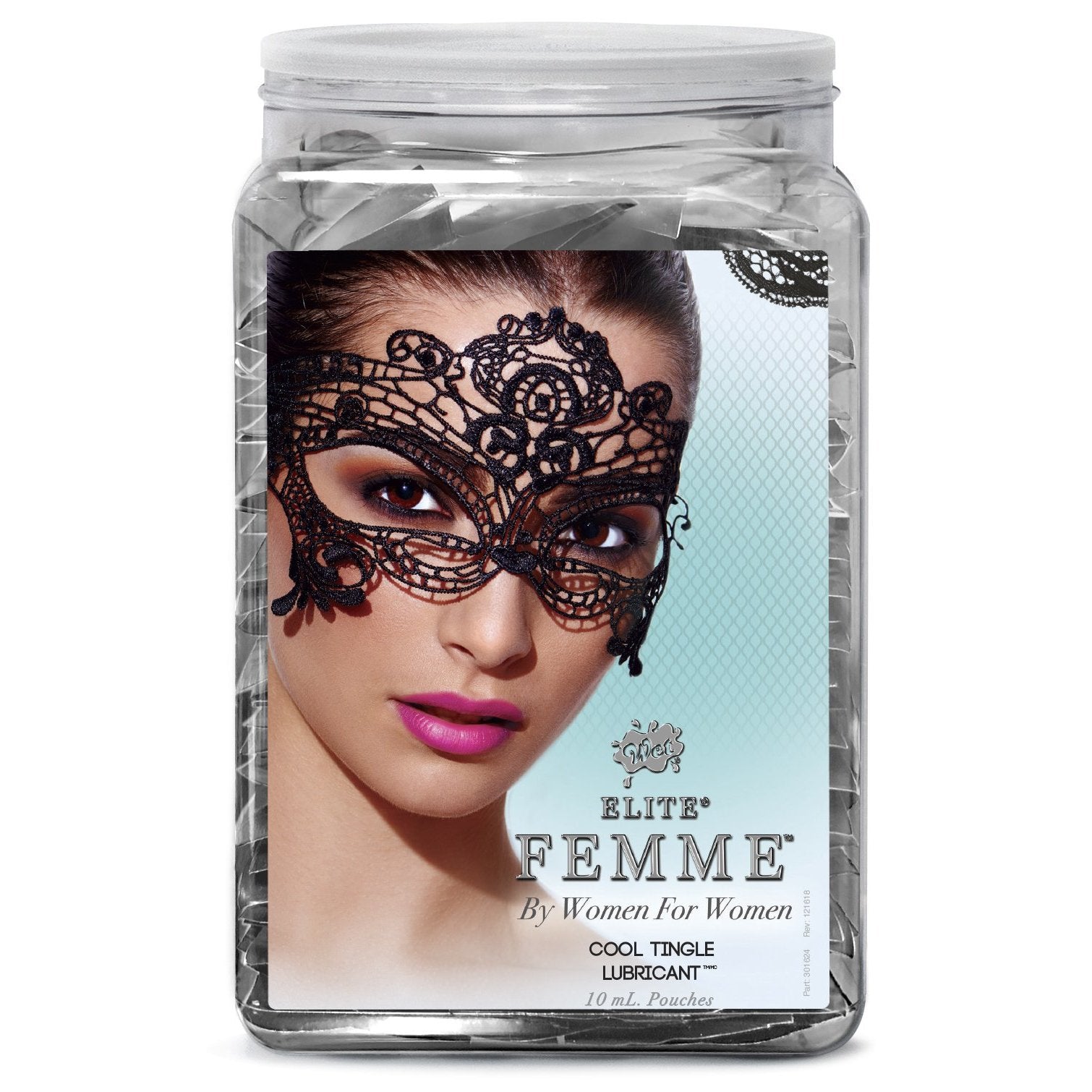 Wet Elite Femme Water Silicone Blend Cool Tingle .33 Fl Oz Counter Bowl 144pc