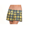 Yellow Pleated School Girl Skirt - Medium/ Large