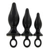 Anal Pacifiers Set of 3 - Black