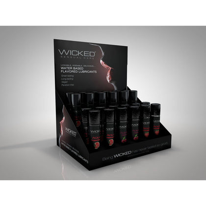 Aqua Flavored Water-Based Lubricant - 24ct Display