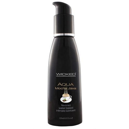 Aqua Mocha Java Flavored Water-Based Lubricant - 4 Oz.