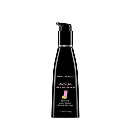 Aqua Pink Lemonade Flavored Water Based  Lubricant - 4 Oz. / 120 ml