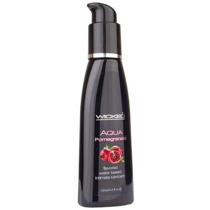Aqua Pomegranate Flavored Water-Based Intimate Lubricant 2 Oz.