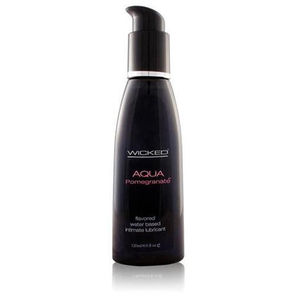 Aqua Pomegranate Flavored Water-Based Lubricant - 4 Oz.