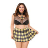 As if School Girl Costume Set - Black/ Yellow -  3x4x
