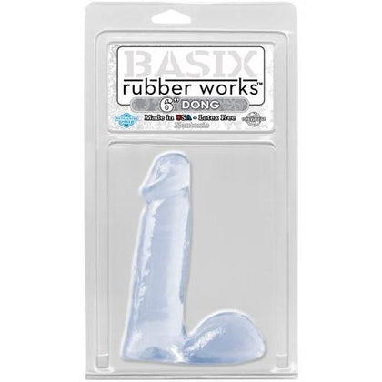 Basix Rubber Works - 6 Inch Dong - Clear