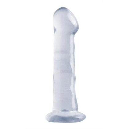 Basix Rubber Works - 6.5 Inch Dong With Suction Cup - Clear