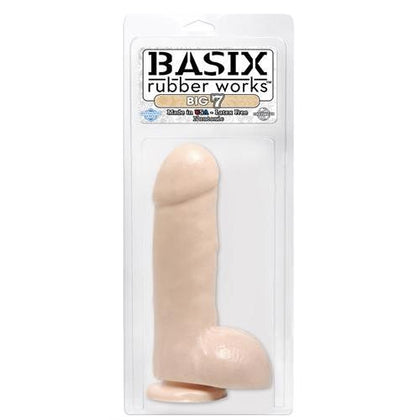 Basix Rubber Works - Big 7 With Suction Cup - Flesh