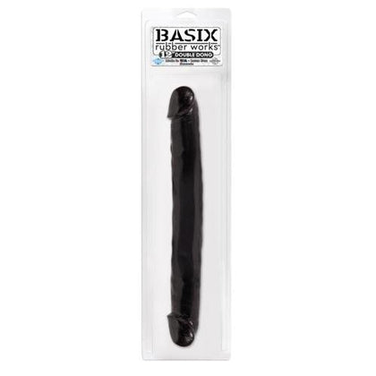Basix Rubber Works 12 Inch Double Dong - Black