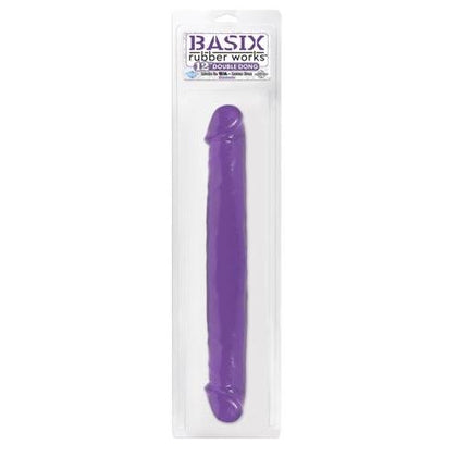 Basix Rubber Works 12 Inch Double Dong - Purple