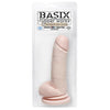 Basix Rubber Works 8 Inch Dong With Suction Cup -  Flesh