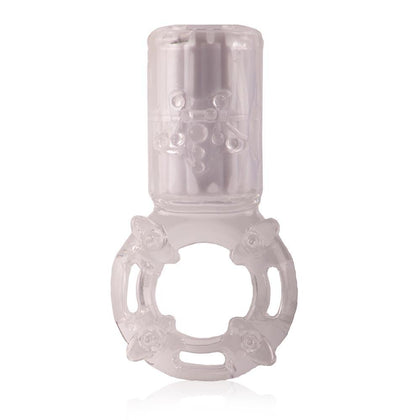 Big Omg Vibrating Ring - Clear - 6 Count Box