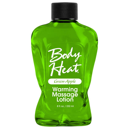 Body Heat Warming Massage Lotion - 8 Fl. Oz. - Green Apple