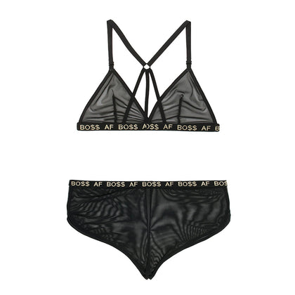 Boss Af Bralette and Shorts Set - Black - L/xl