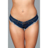 Buns Out Cheeky Shorts - Dark Wash - Large