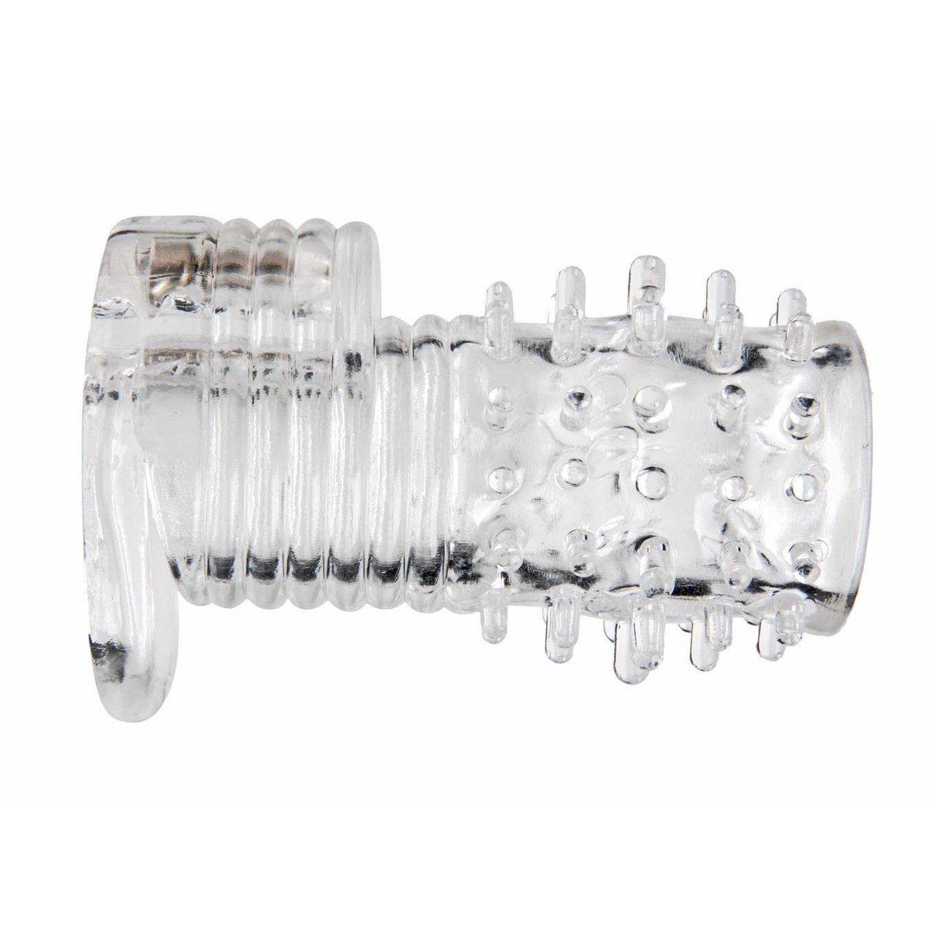 Clear Sensations Vibrating Textured Sleeve