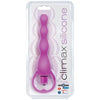 Climax Silicone Vibrating Bum Beads - Purple