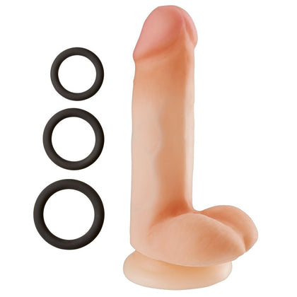 Cloud 9 Novelties Dual Density Real Touch 6 Inch With Balls - Flesh