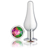 Cloud 9 Novelties Gems Silver Chrome Tall Plug - Large