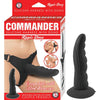 Commander Ripple Dong With Harness - Black
