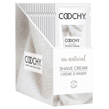 Coochy Shave Cream - Au Natural - 15 ml Foils 24 Count Display