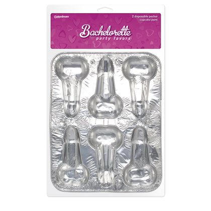 Disposable Pecker Cup Cake Pans 2 Pack