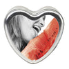 Edible Heart Candle - Watermelon - 4 Oz.