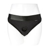 Em. Ex. Active Harness Wear Crotchless Silhouette - Black - Extra Large