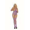 Fence Net Teddy and Matching Stockings - Queen  Size - Purple